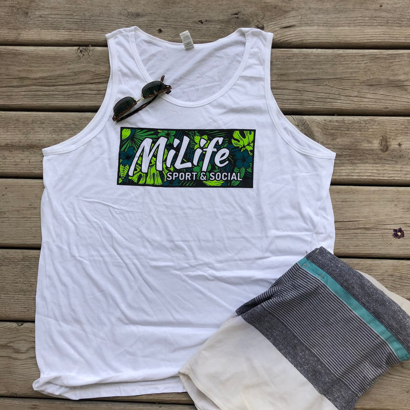 MiLife Flora-Print Tank Top made right here in Michigan 