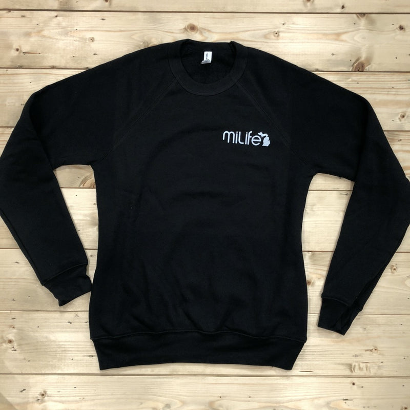 MiLife Black Crew Neck Sweatshirt