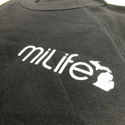 MiLife Black Crew Neck Sweatshirt