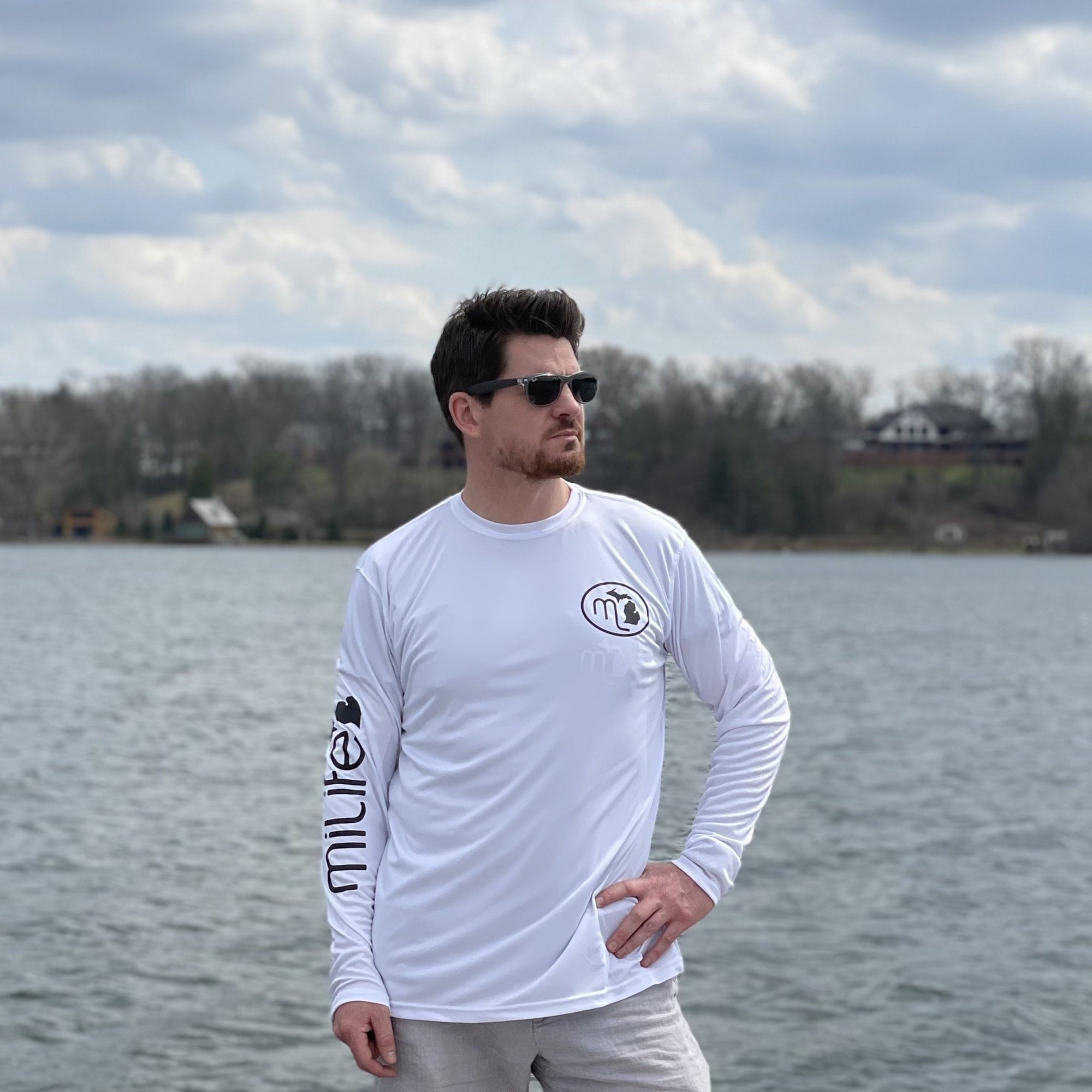UV longsleeve Milife shirts are perfect for the Michigan summer. If you are at the lake in Grand Haven, traverse city, Detroit, east Lansing, of grand rapids, our long sleeve t-shirts are perfect and comfortable for any occasion. 